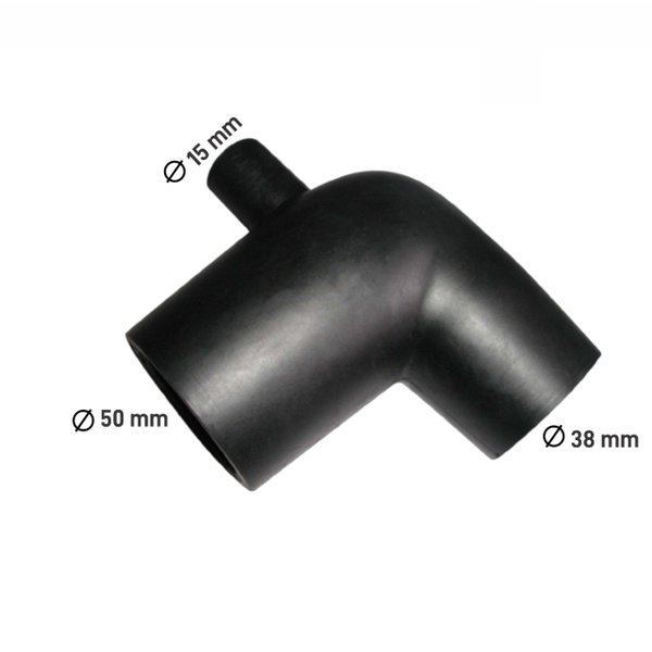 Curva de Borracha 50 X 38 X 15 mm Com Dreno Curva de Borracha 50 X 38 X 15 mm Com Dreno