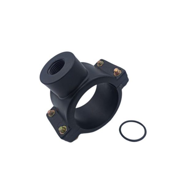 Abraçadeira para Cano 75 mm Rosca 1/2 (Parafuso)