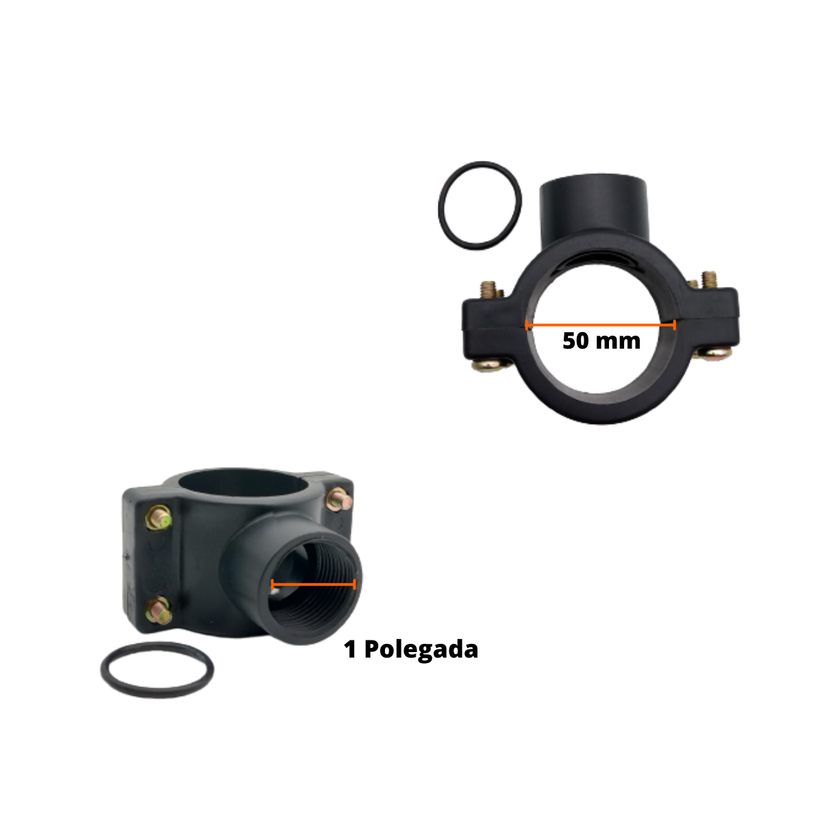 Abraçadeira para Cano 50 Rosca 1 pol