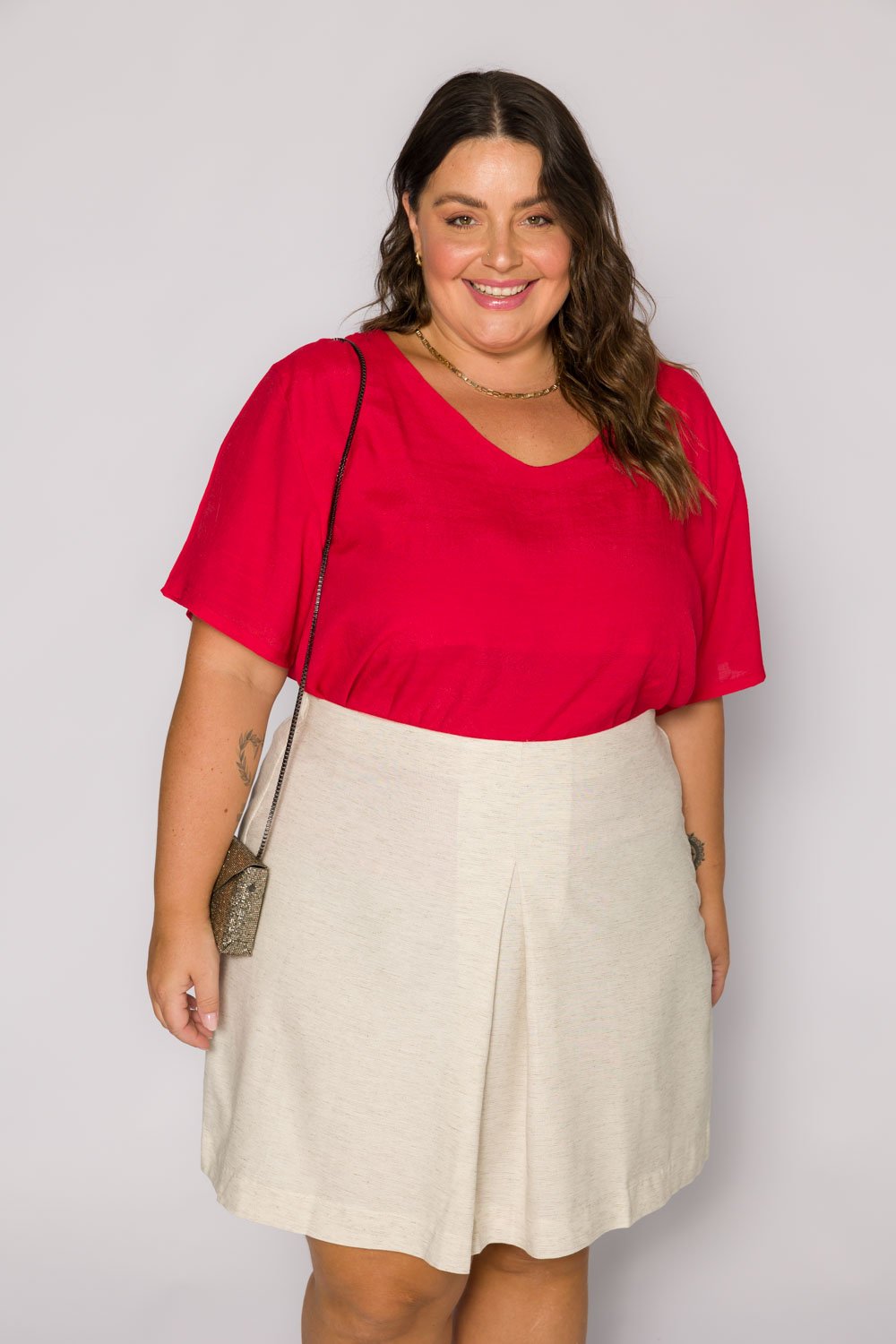 Saia de deals prega plus size