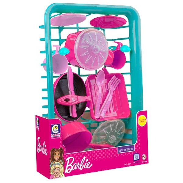 Cotiplás BARBIE CHEFF CARRINHO DE COMPRAS, rosa, Grande