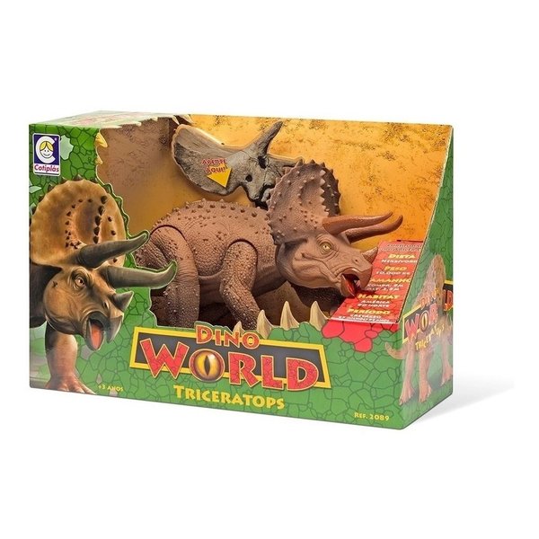 DINOSSAURO TIRANOSSAURO REX DINO WORLD C/ SOM COTIPLAS 2088