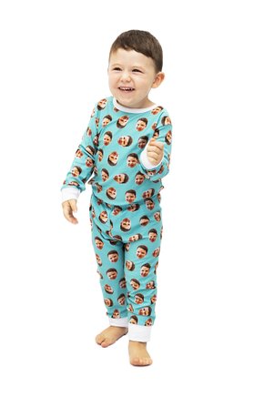 Pijamaa personalizado body baby longo turquesa