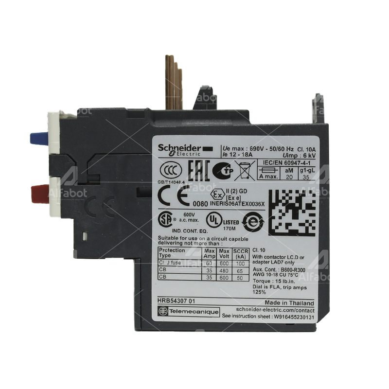 SCHNEIDER ELECTRIC - Rel&egrave; Sovraccarico Termico Per Motore TeSys 12 18 A Classe 10a 000000000000218818