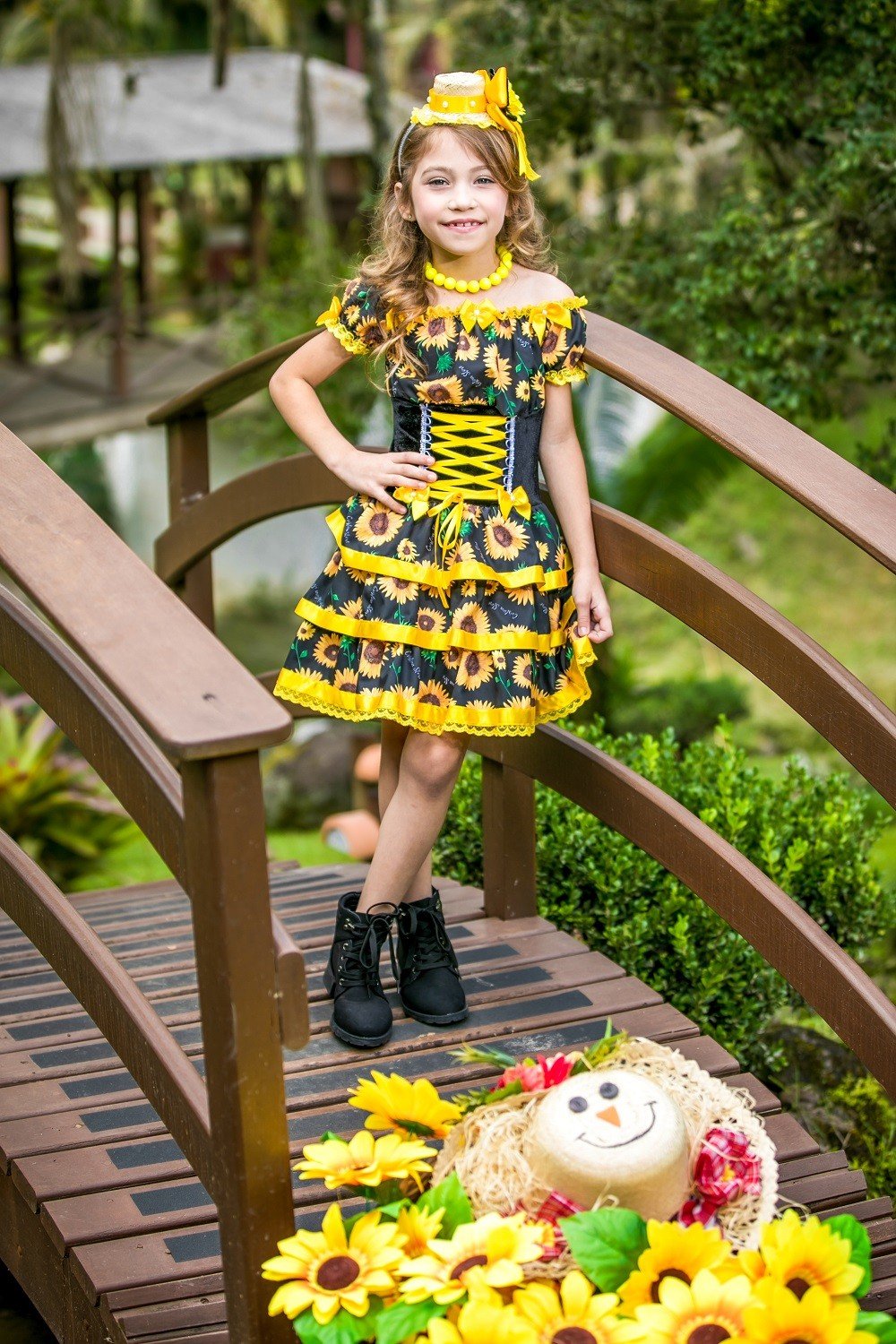 Vestido junino 2024 luxo infantil