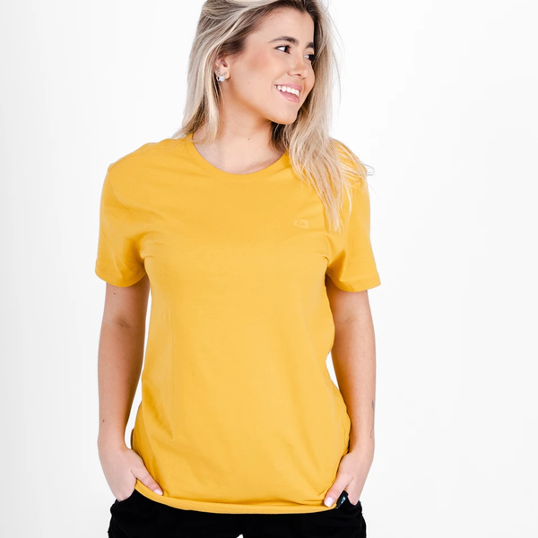 camiseta basica all gender take it easy amarelo mango 2