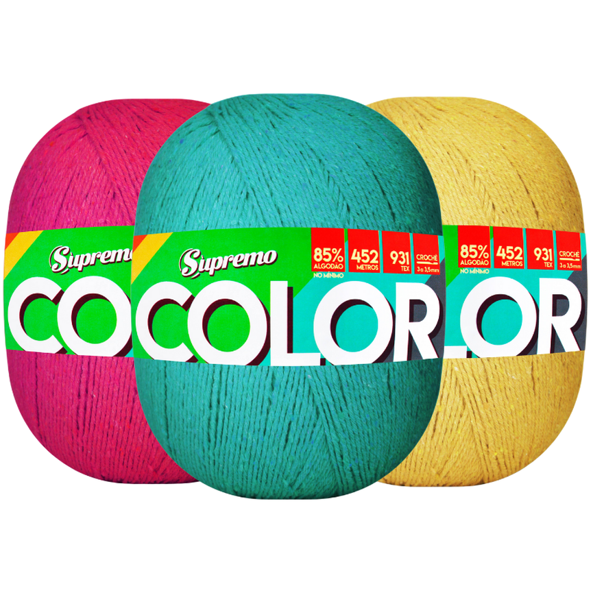 Novelo Color N°6 400g - Supremo Fios Novelo Color N°6 400g - Supremo Fios