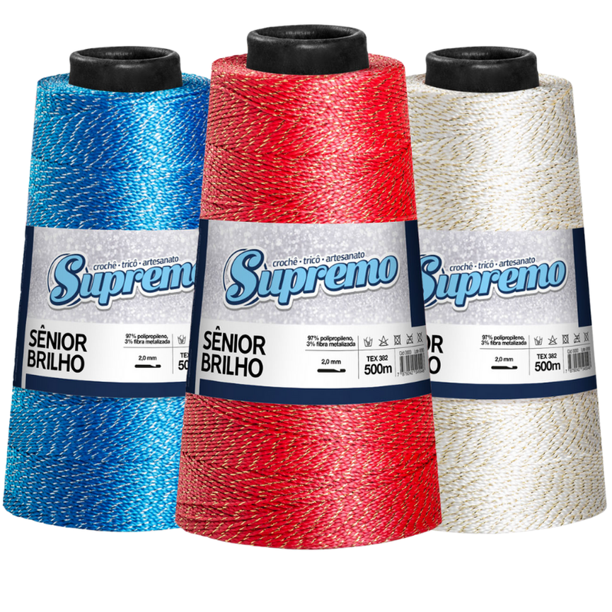 Fio Sênior Polipropileno Brilho 500M - Supremo Fios Fio Sênior Polipropileno Brilho 500M - Supremo Fios