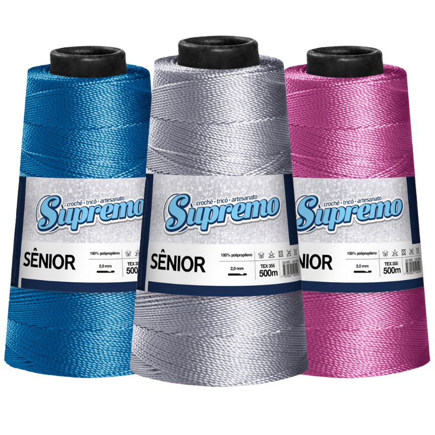 Fio Sênior Polipropileno Liso 500M - Supremo Fios Fio Sênior Polipropileno Liso 500M - Supremo Fios