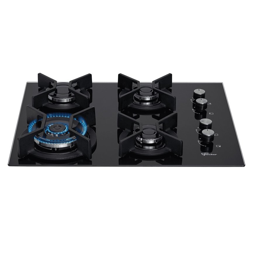 Fogão Cooktop Fischer 4 Bocas Tripla Chama Infinity Preto 26297 57076