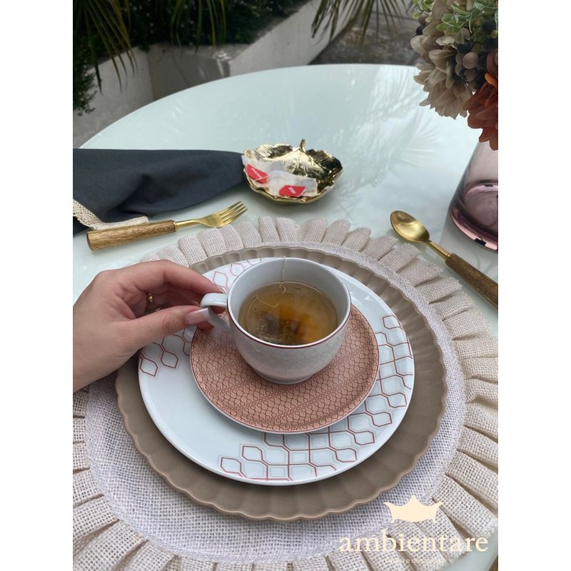 Jogo de Chá e Café em Porcelana com 53 Peças Coleção Itamaraty Schmidt