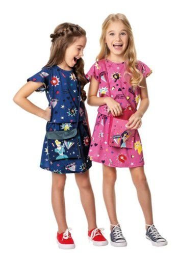 Vestido Infantil Cinderela Brinde Disney Tam 4 a 10