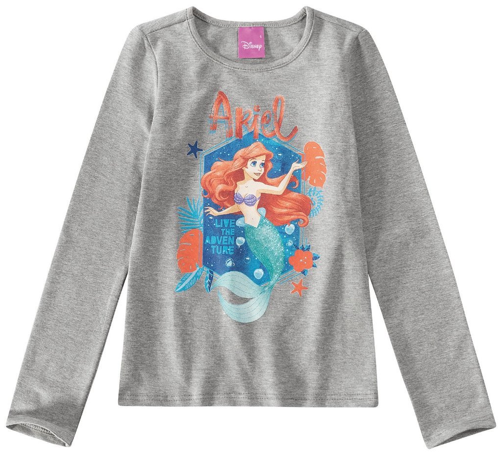 Camiseta Infantil Aurora Rosa MCDVMA BELA ADORMECIDA COD-0369-MC