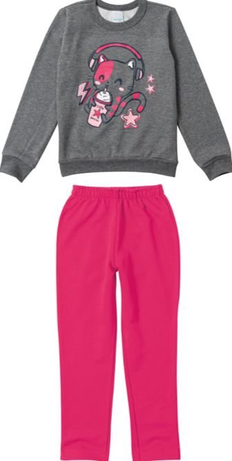 Conjunto de moletom infantil 2024 malwee