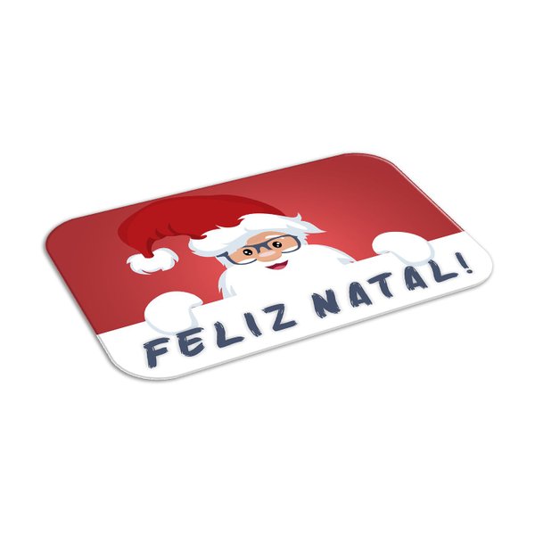 Tapete de Natal para Porta Feliz Natal Vermelho