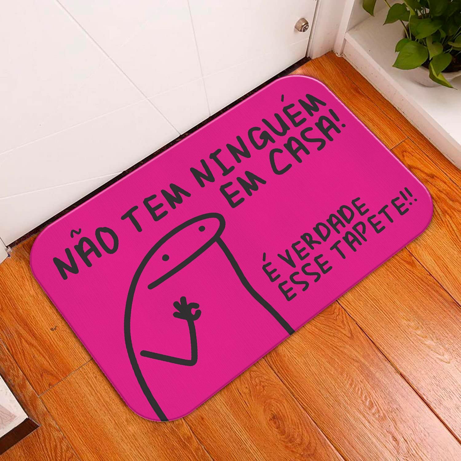 Tapete Porta Flork É Verdade Esse Tapete Magenta