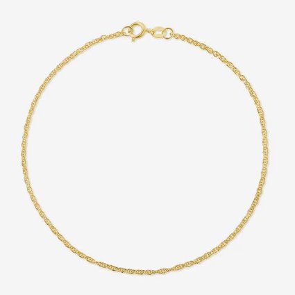 Pulseira Feminina Em Ouro 18k Elo Singapura