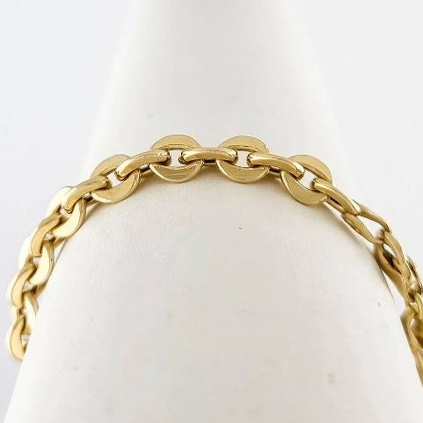 Pulseira Feminina Em Ouro 18k Elo Singapura