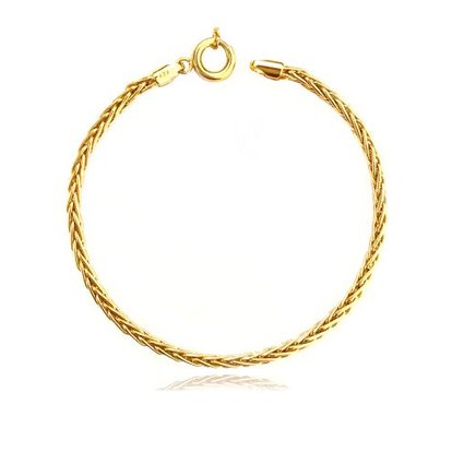 Pulseira Feminina Em Ouro 18k Elo Singapura