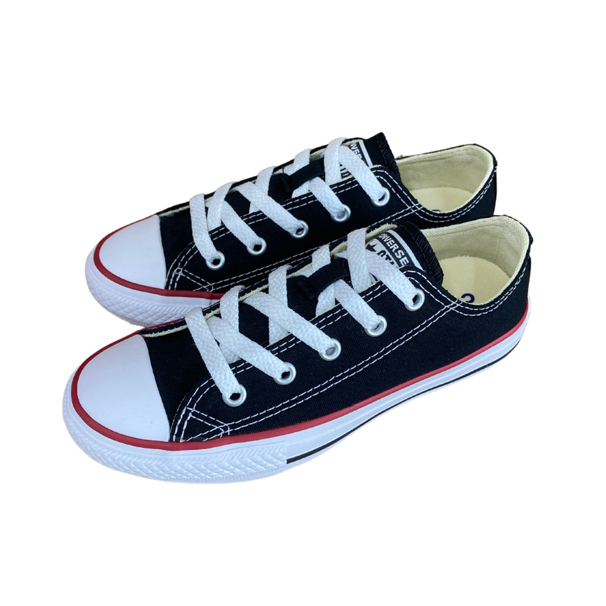 All star preto store cano baixo masculino