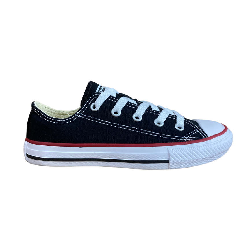 Tenis All Star Preto Cano Baixo - Planeta Baby