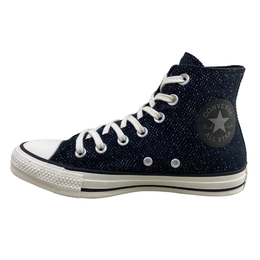 Tenis All Star Preto Brilho Cano Alto Feminino Premium