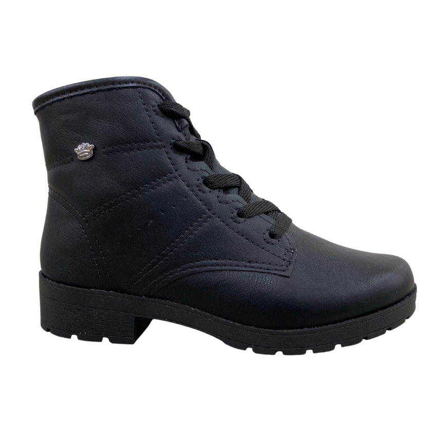 botas pretas com cadarço moda infantil Apenas R$ 137,90 PatPat BR