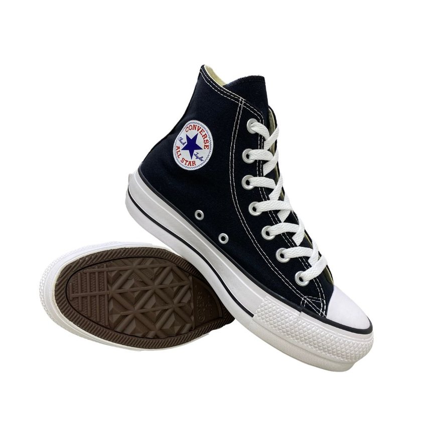 Tênis All Star Preto Feminino Estampado Arco-Íris Lateral Moderno Moda  Casual Leve Confortável