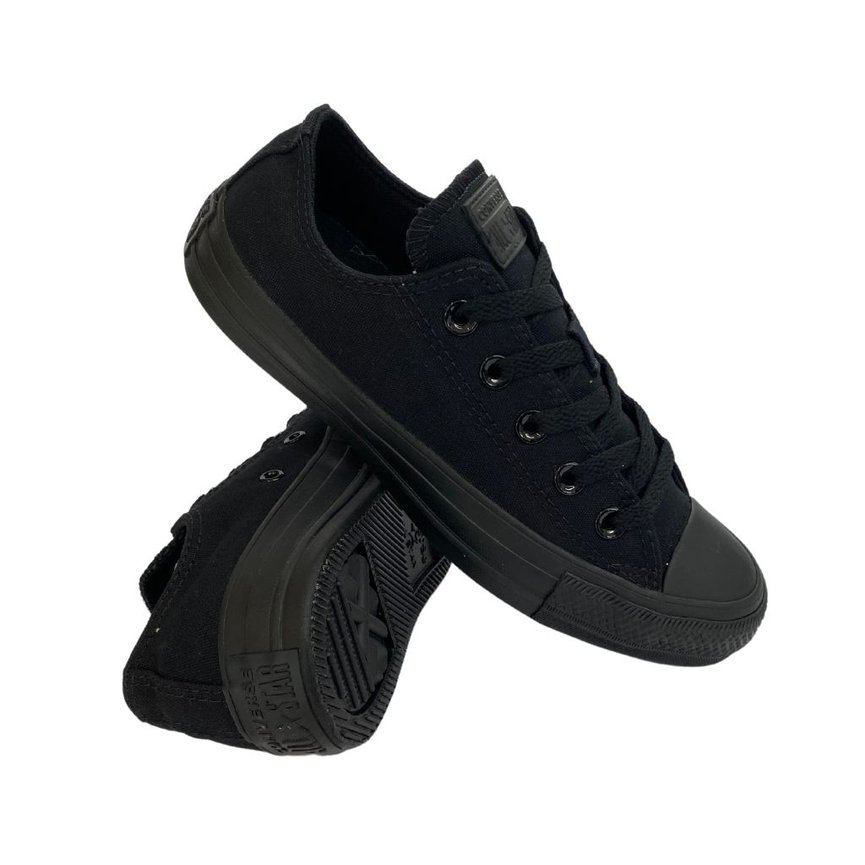 Tênis Converse All Star Cano Baixo Preto Unissex 136044