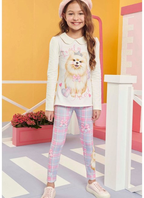 Legging Infantil Feminina em Cotton 2 e 3 Anos