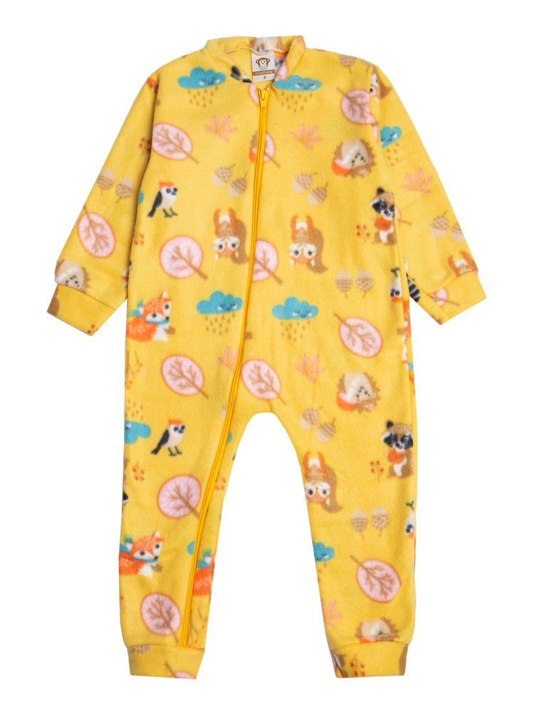 Macacão Soft Infantil Esquilo Amarelo
