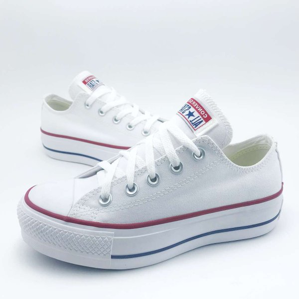 Tênis Feminino All Star Converse Plataforma Casual CT0495 Branco