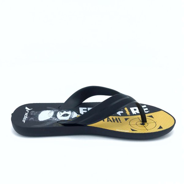 Chinelo Infantil Rider Strike Free Fire Dedo - Preto+Azul