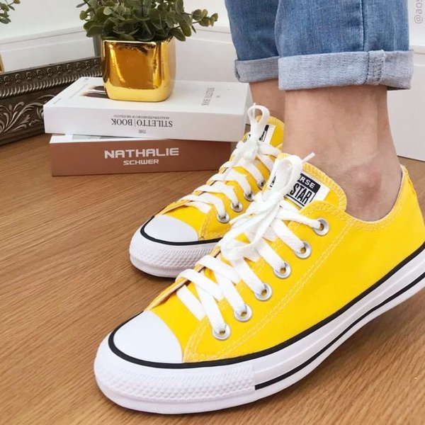 Tênis Converse All Star Chuck Taylor Cono Baixo Amarelo