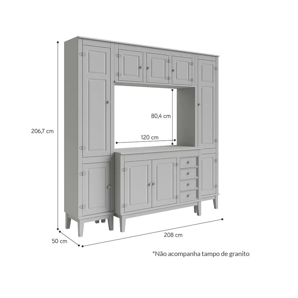 Cozinha Modulada Nova Mobile CJ04.057 Montana SE