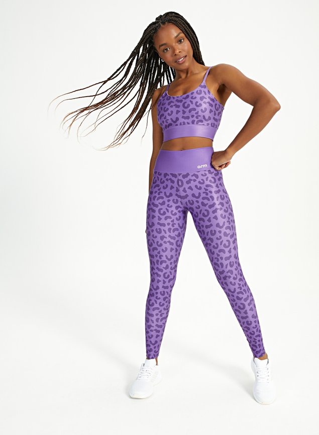 Conjunto Feminino Fitness Legging + Top Leopard