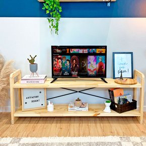 rack de tv de madeira pinus linea natural 7