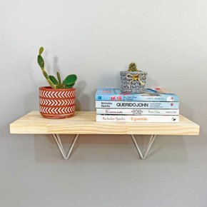 prateleira de parede piramide 60cm natural e branco 2