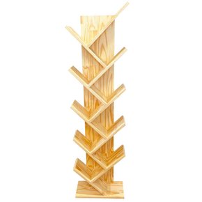 estante de livros tree alta natural 5