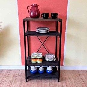 aparador de ferro e madeira style slim industrial nozes e preto 1 web