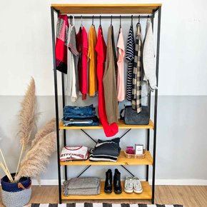 arara de roupas high ample nozes e preto web