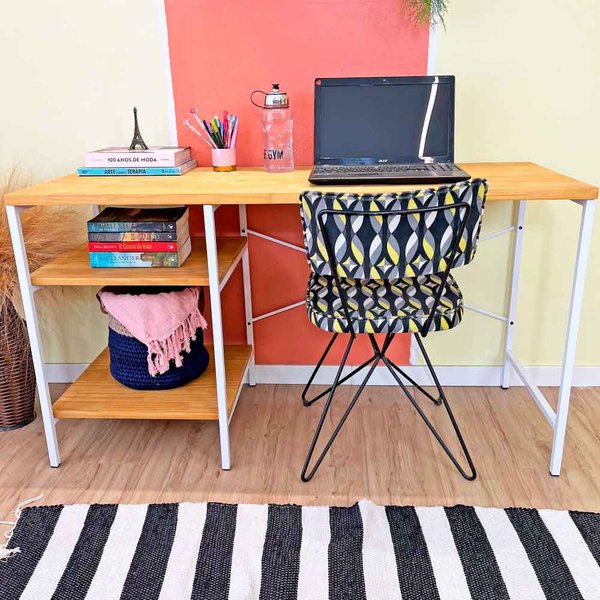 mesa escritorio com prateleiras style industrial nozes e branco 6 web