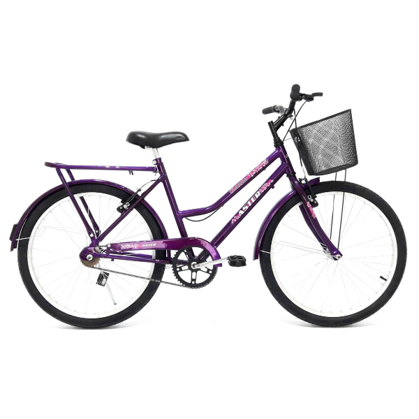 bicicleta aster classic roxa feminina juvenil aster bike shop 24 meninas 2
