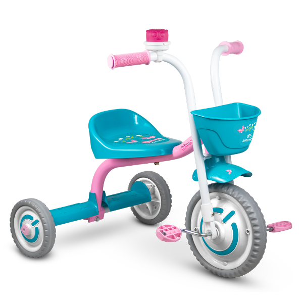 Triciclo Infantil Menina You Girl Rosa Aro 5 Nathor