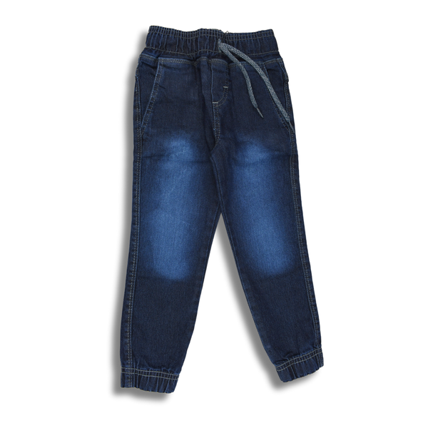 33119 Calça Infantil Masculina Jogger Jeans Azul Escura