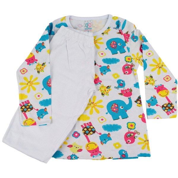 40591 pijama infantil manga longa e calca bichos 5
