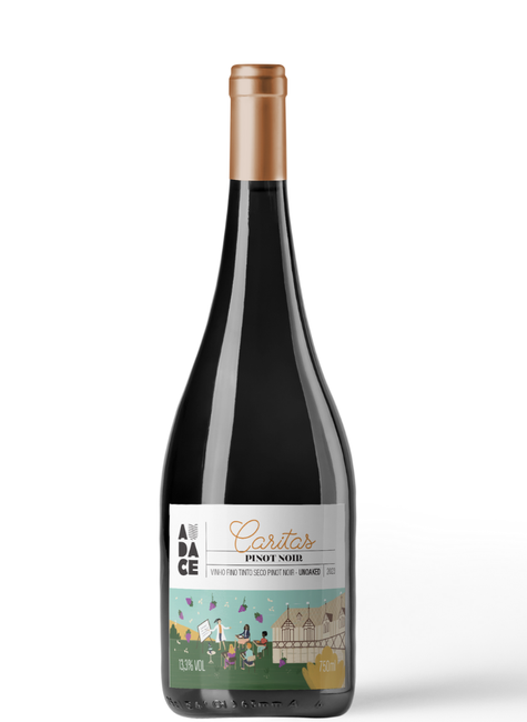 Vinho Tinto Pinot Noir Caritas Unoaked Audace Wine   2023