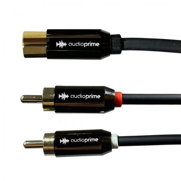 Cabo de áudio de mola macho 6,5 para fêmea de 3,5 cm, cabo divisor de áudio  estéreo, robusto e confiável para DVD, amplificador de potência de áudio  conectado, TV (0,15 m) 