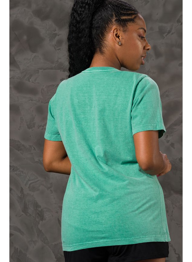 T- shirt camiseta feminina estonada verde – Vivistorecwb