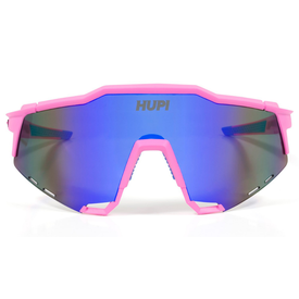 Óculos de Sol HUPI Stelvio Rosa/Azul - Lente Azul Espelhado
